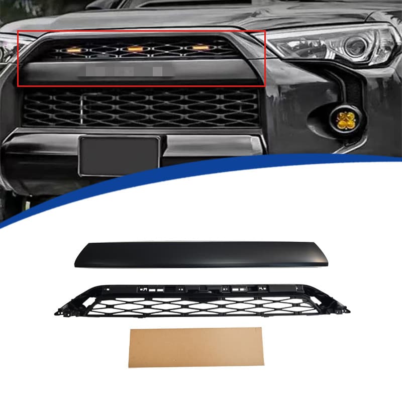 Compatible with 2016-2019 Toyota 4Runner TRD PRO Style Front Grille, ABS Material