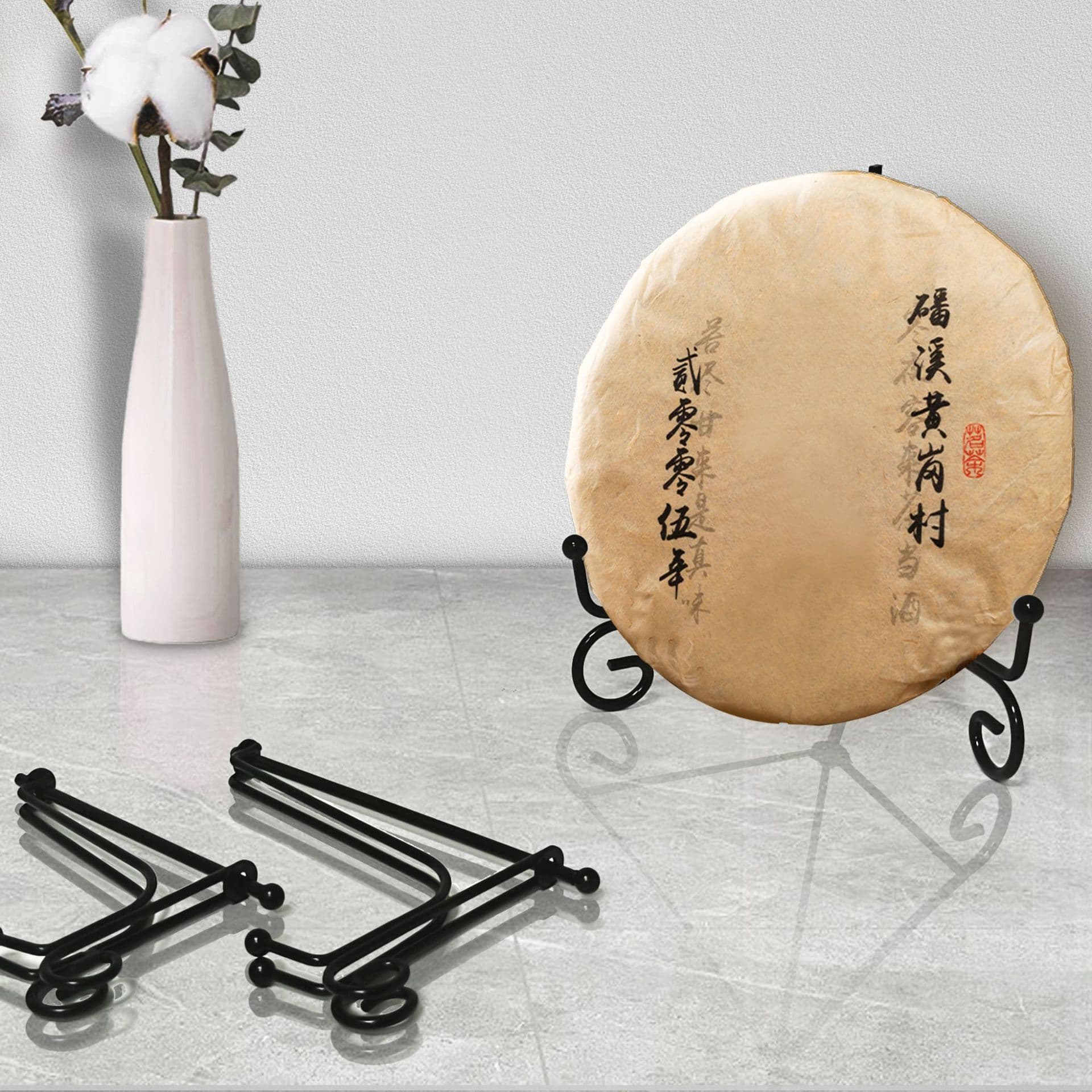 Dish storage rack, solid iron stand, tea cake photo frame stand, clock display, customizable metal bracket