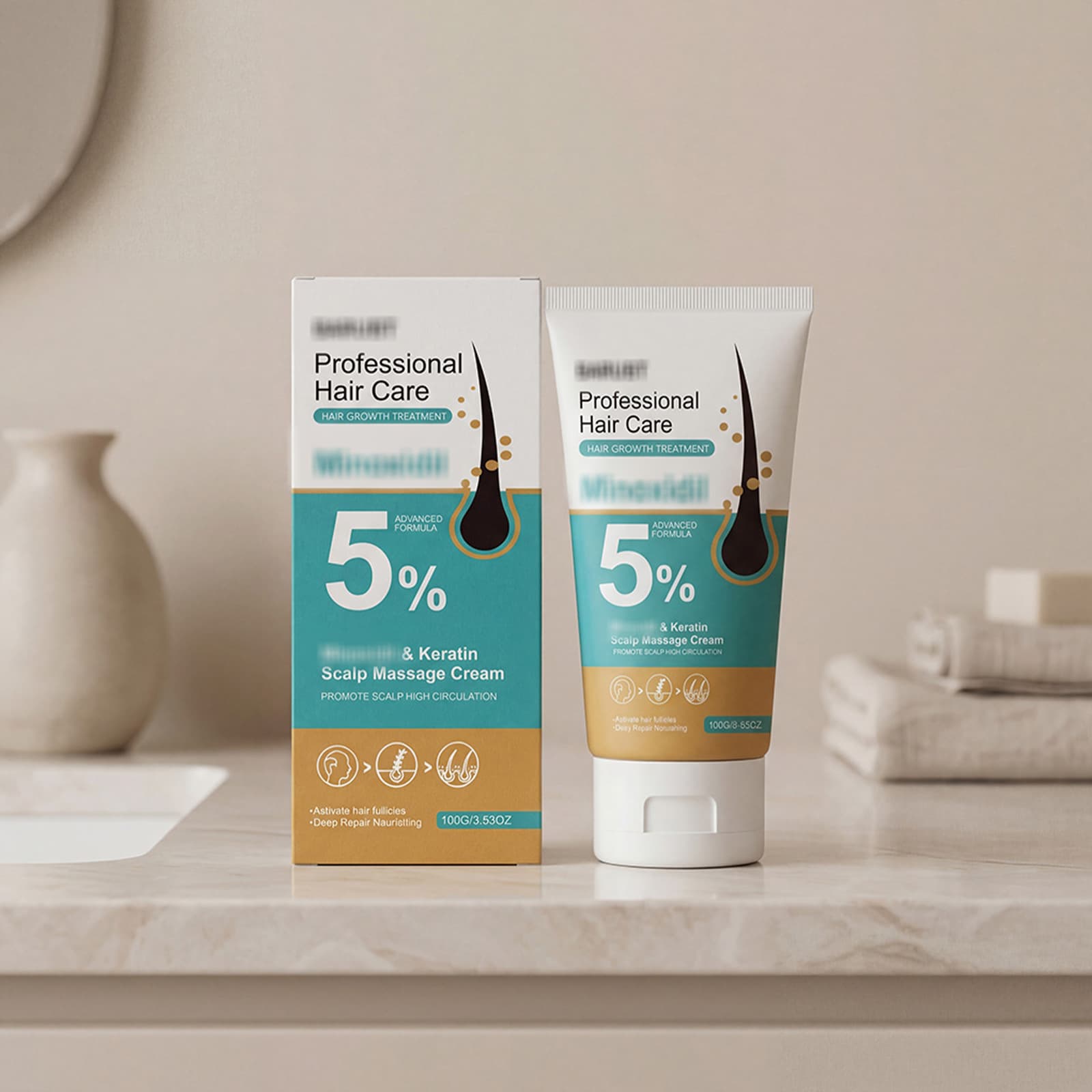Scalp Care Cream with a Gentle Formula for Daily Moisturizing, Cleansing, and Care, Moisturizing the Scalp, Refreshing and Smoothing Hair