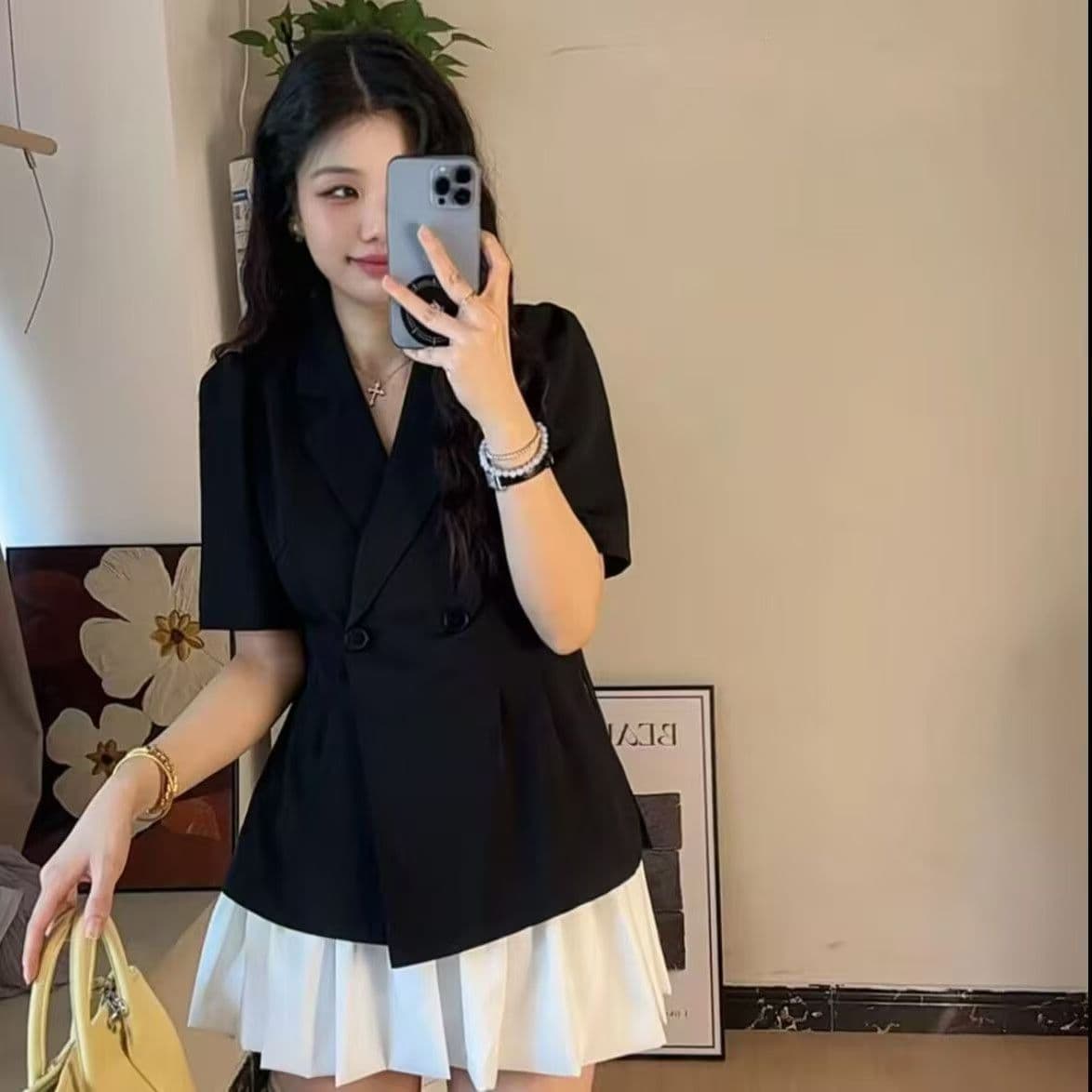 Suit suit for women 2026 American suit summer short-sleeved fashion casual suit temperament comfortable jacket