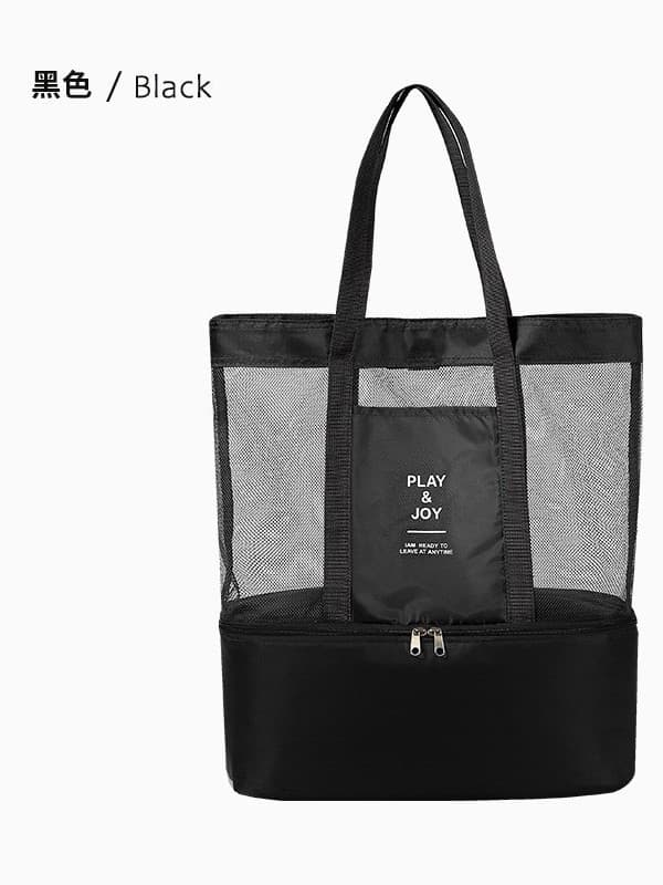 Wet-Dry Separation Beach Swimming Tote Bag, Unisex Sports Fitness Bag, Large Capacity Picnic Bag