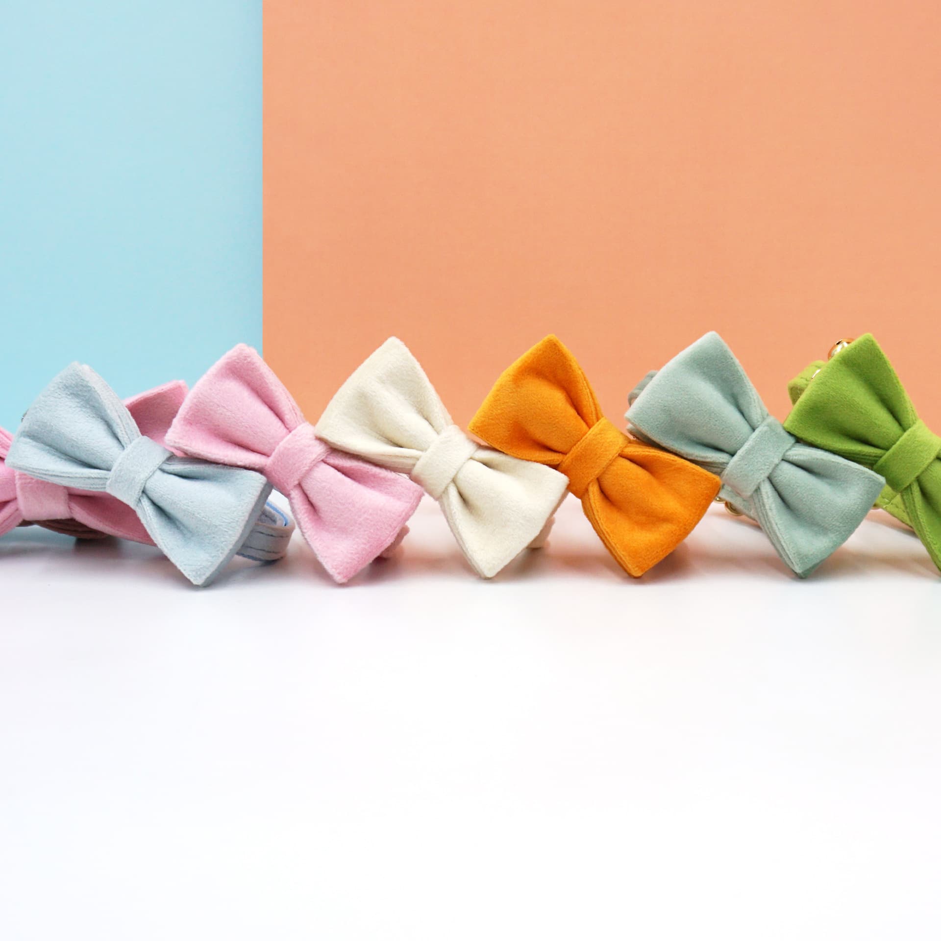 Velvet Pet Cat Bell Collar Cross-Border Wholesale Laser Engraved Cat Collar Cat Bow Tie