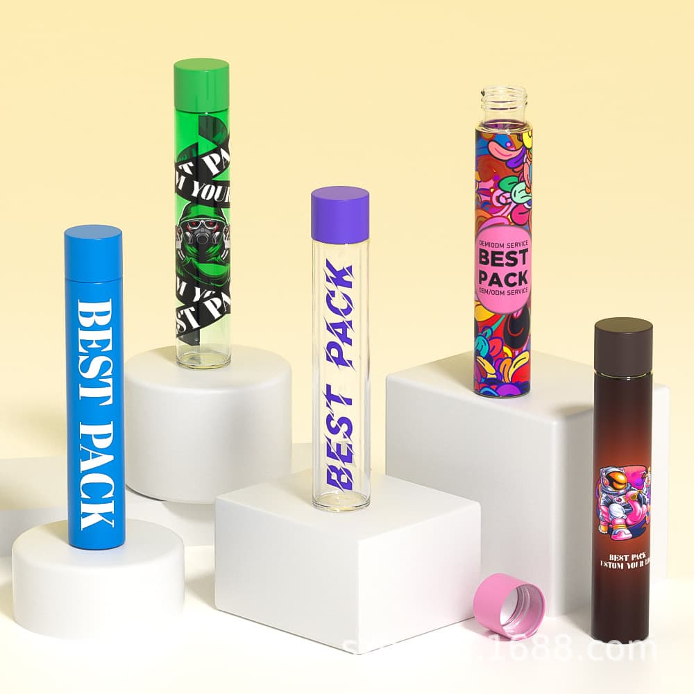 Jar Stickers Color Coated Paper Adhesive Transparent Tube PVC Adhesive Printed Label Stickers