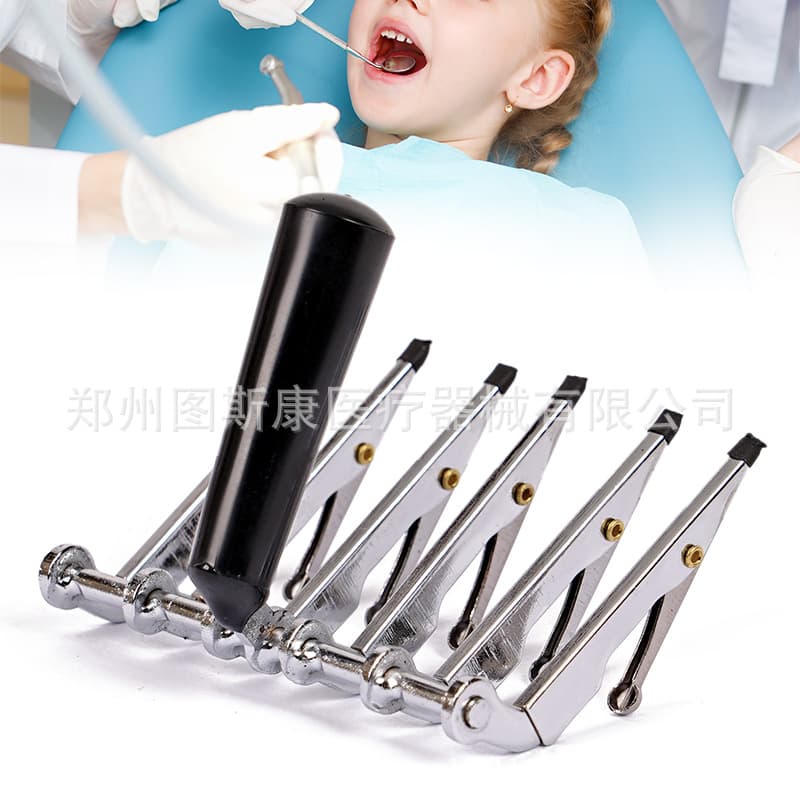 Dental six-tooth glazing clip, batch processing porcelain clip, single crown veneer clip, technician oral material, dental porcelain veneer