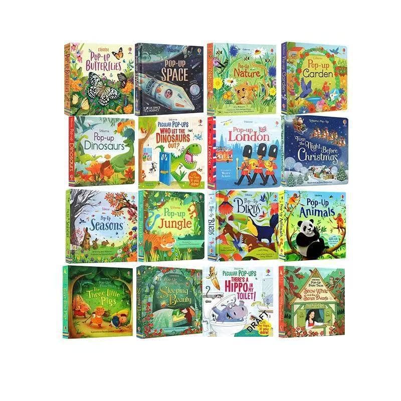 Original English Version Usborne Children's 3D Pop-up Books: Pop-up English Books, Multiple Selections Available