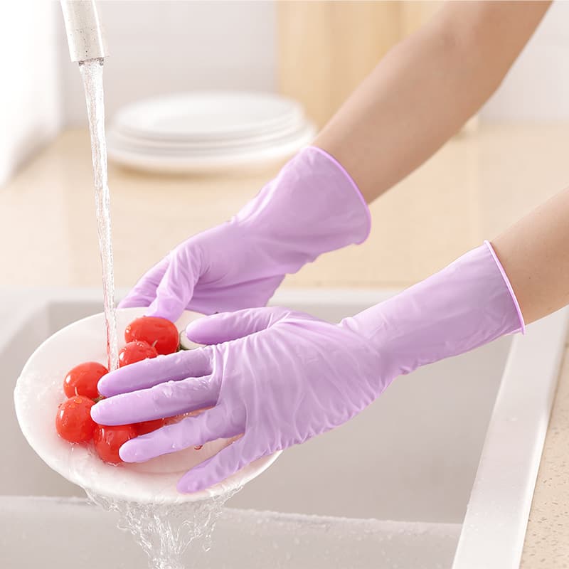 Drawer-Mounted Dishwashing Gloves, Extended Length Kitchen Gloves for Washing Vegetables, Laundry, Household Cleaning, Disposable Nitrile Gloves