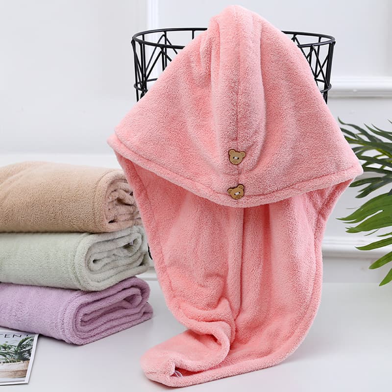 Hair Drying Towel for Women, Absorbent Quick-Dry Hair Towel, Thickened Hair Wrap Turban for Long Hair, Cute Bath Cap, Hair Drying Towel, Lint-Free
