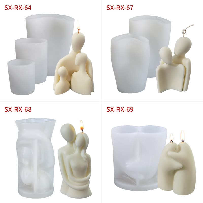 Misong Portrait Aromatherapy Candle Silicone Mold DIY Low Temperature Candle Couple Human Body Plaster Diffusing Aroma Stone Abrasive Tool