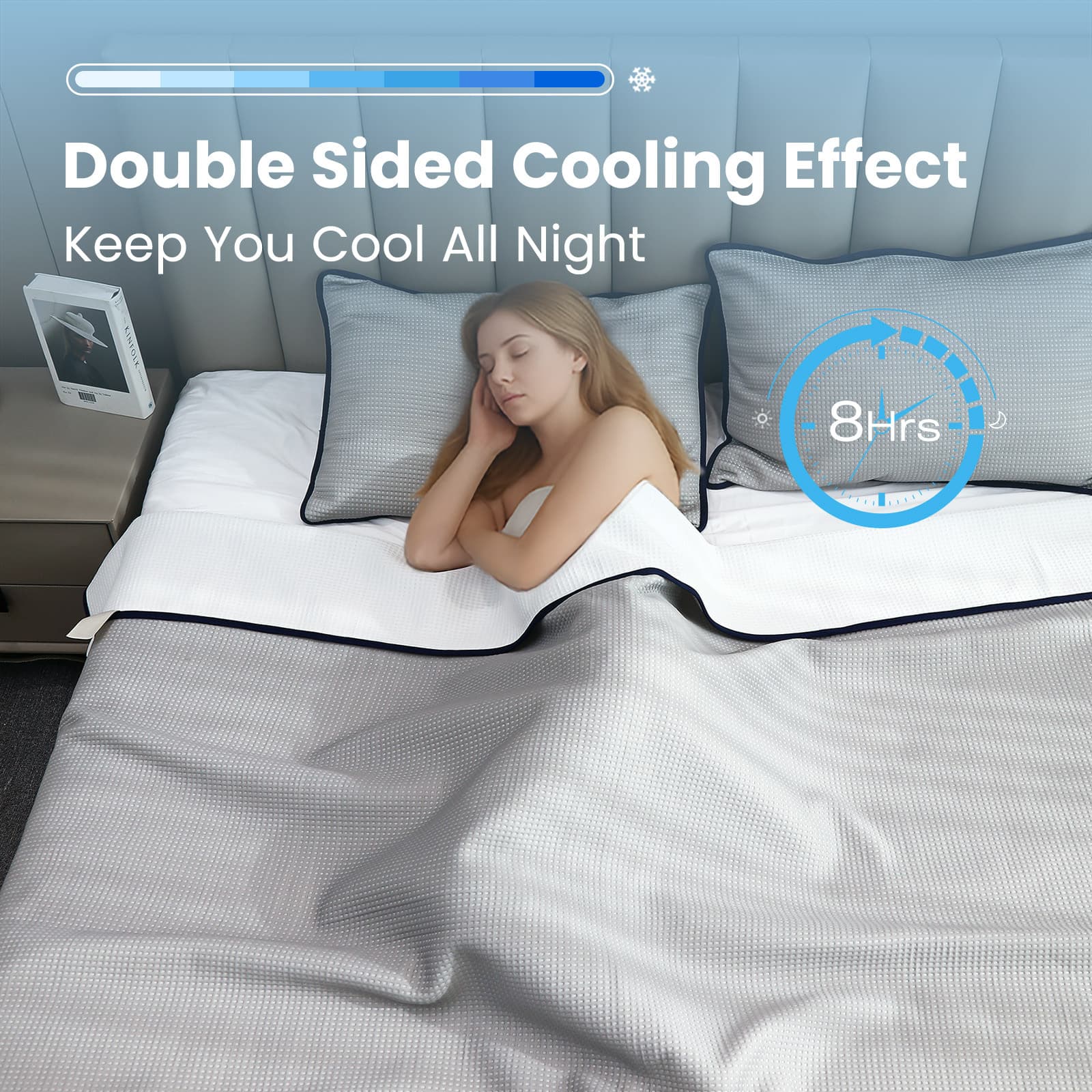 Tech Pure Color Cooling Blanket for Hot Sleepers, Summer Cooling Throw Blanket, Cross-Border Supply