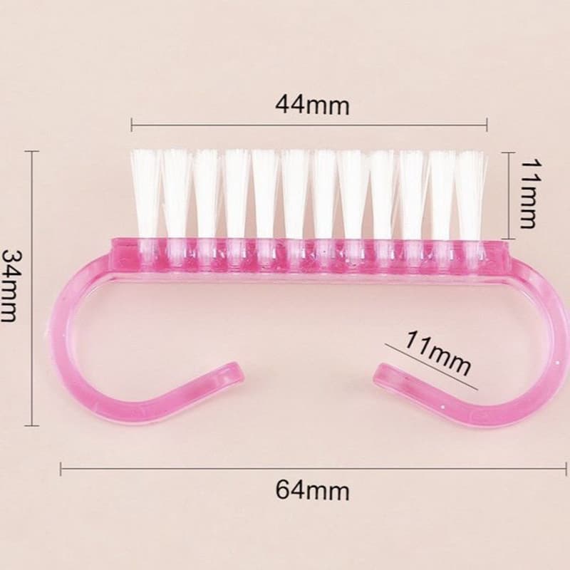 Manufacturer supplies translucent plastic manicure brush, small horn brush, horn brush, nail brush, play cleaning tool