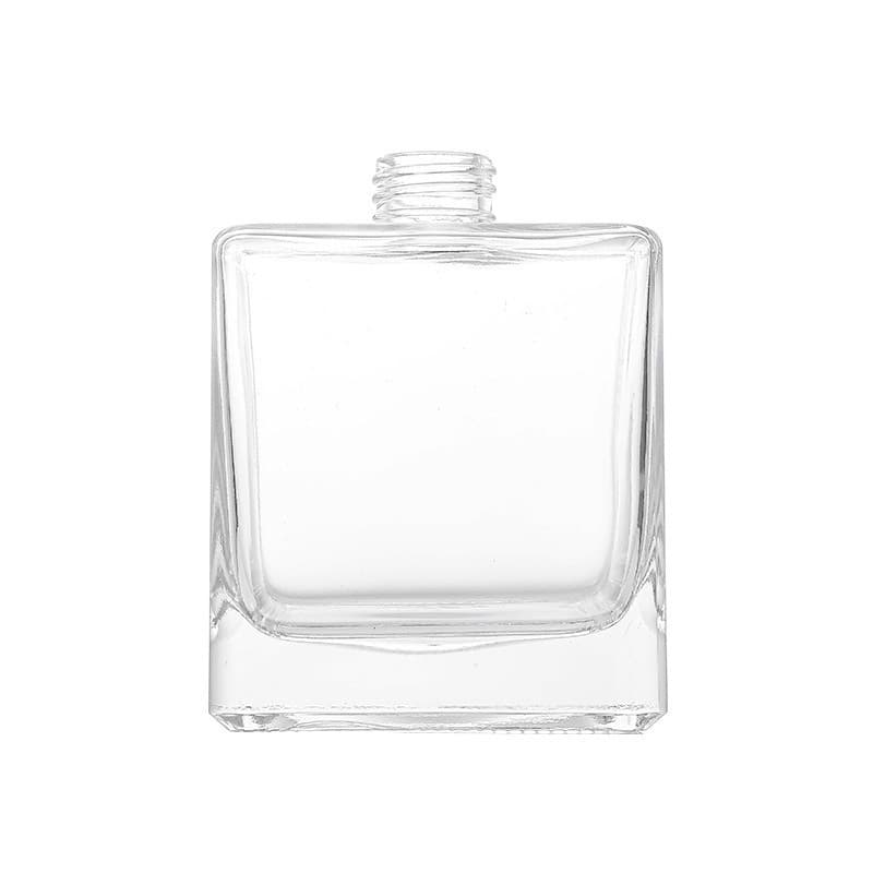 Square Aroma Bottle Reed Diffuser Glass Bottle Home Decor Transparent Simple Square Candle Cup In Stock