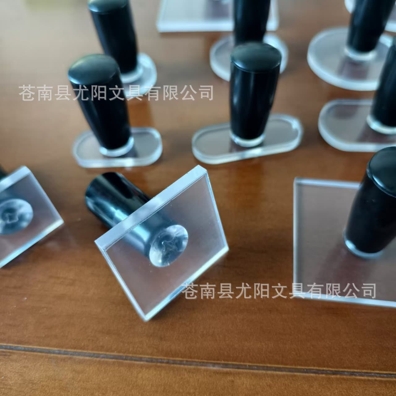 In-Stock Cross-Border Acrylic Handle New Transparent Silicone Stamps for Wholesale, DIY High-Clarity Custom Stamps