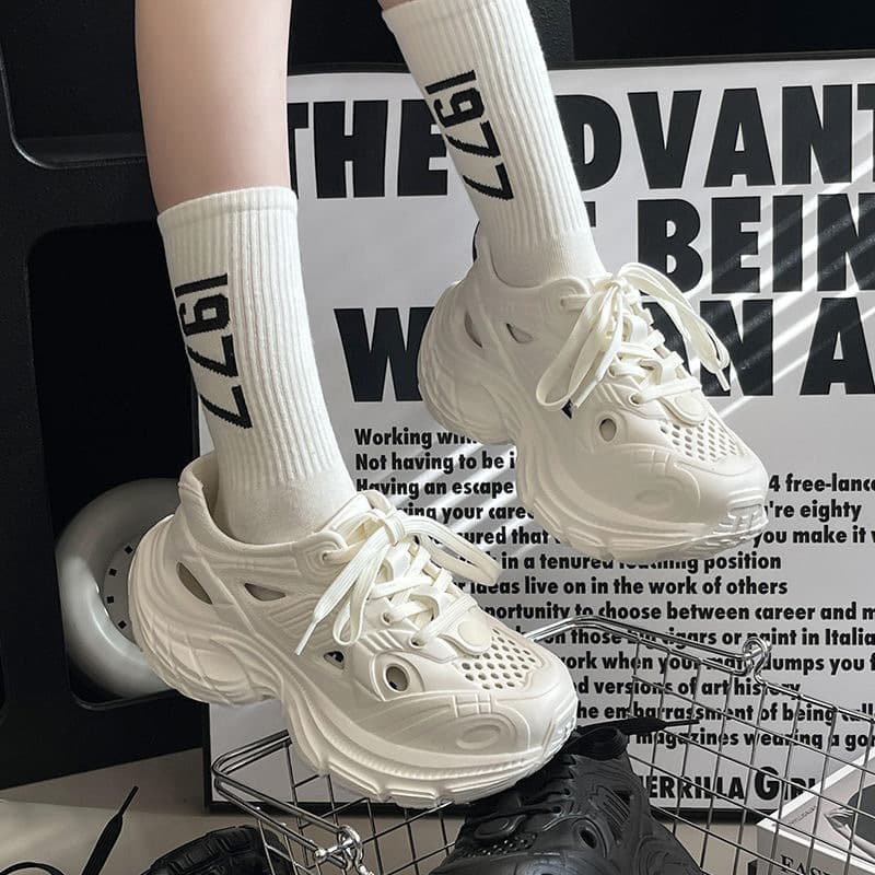 Dad's shoes, women's Crocs, casual shoes, sports shoes, sneakers, beach shoes, EVA wading shoes, outer sandals