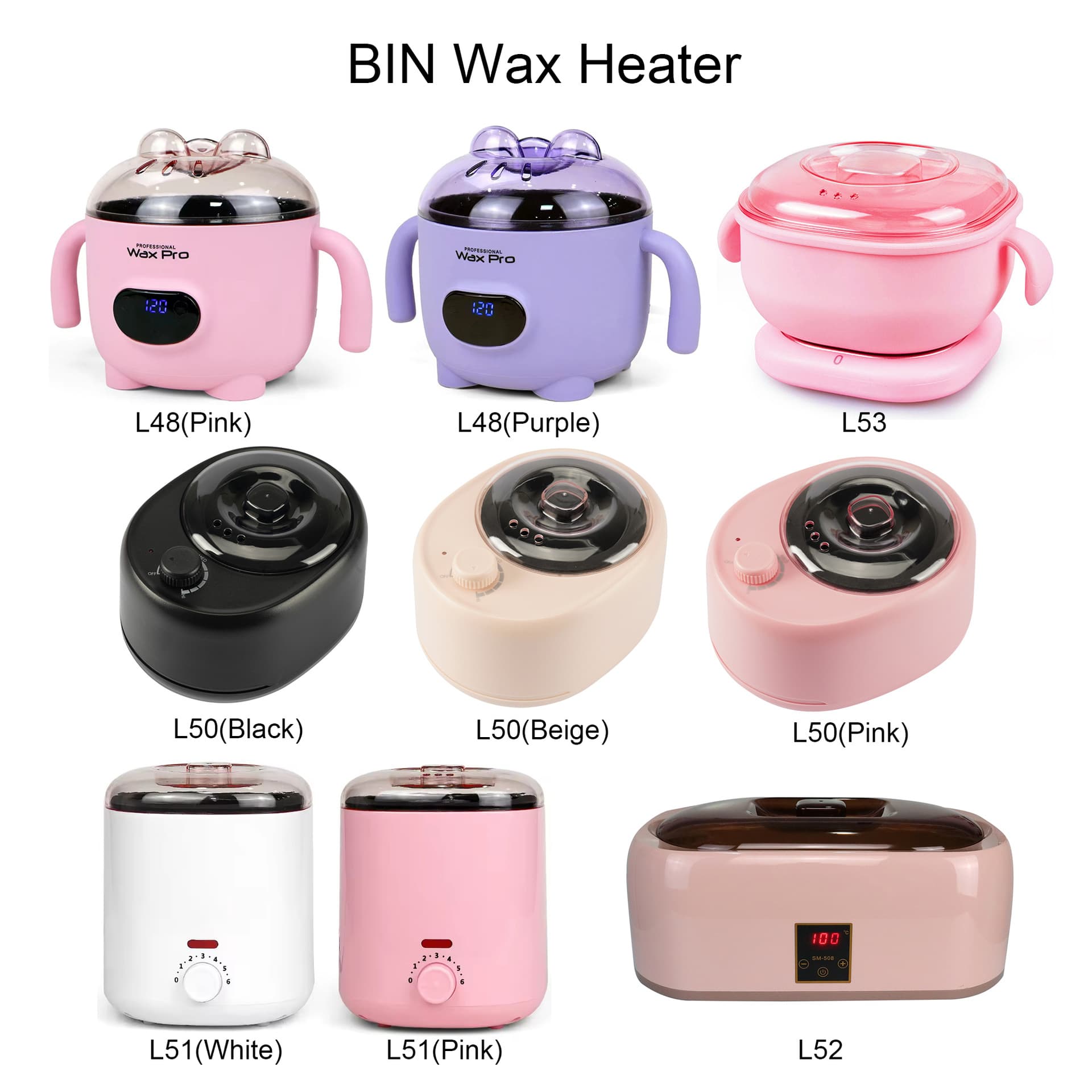 Hair Removal Wax Heater Mini Wax Therapy Machine Dual Inner Tank Temperature Control Wax Warmer for Hand Care and Beauty