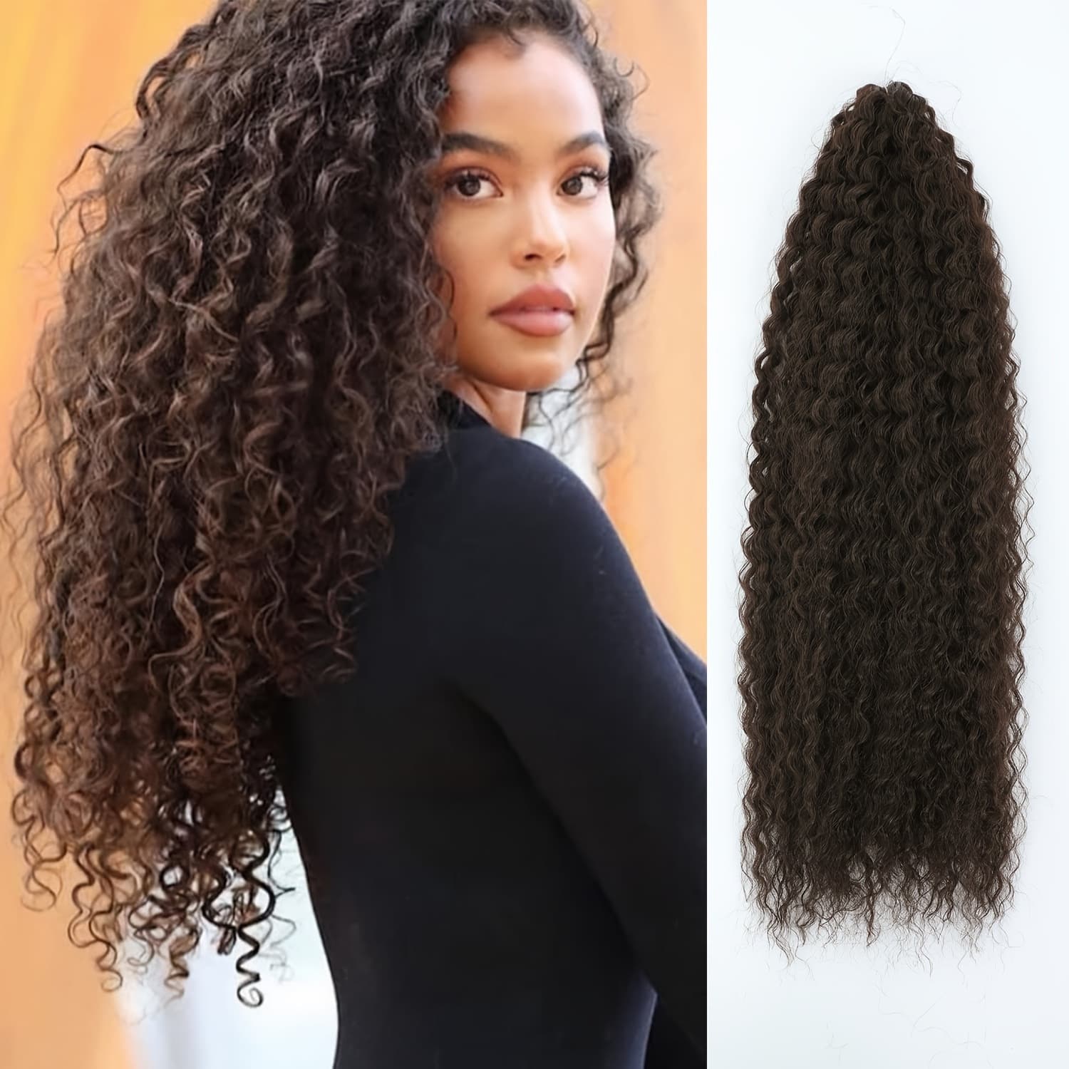 Cross-border wig Brazilian braid synthetic hair crochet hair African braid fine wave curly hair