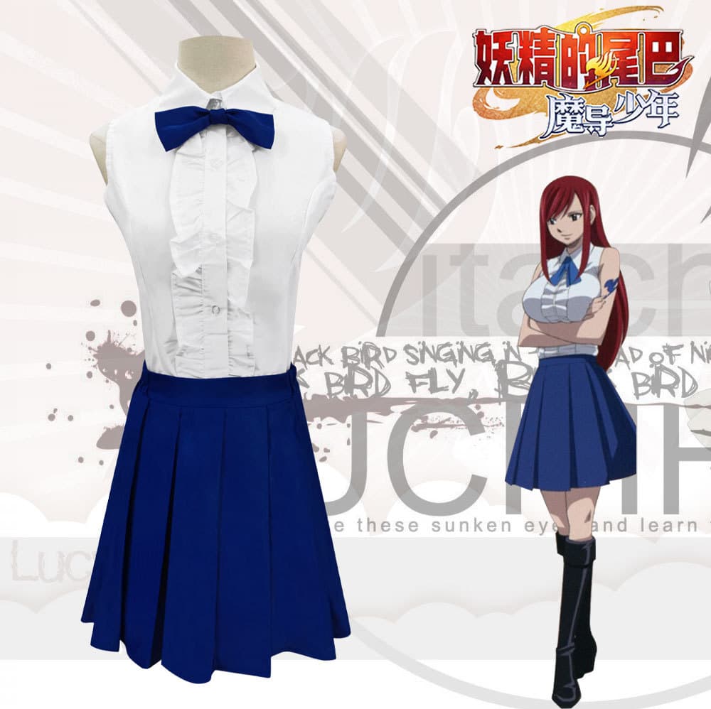 Xinboyuan Fairy Tail Cosplay Costume - Erza Outfit 2nd Generation Daily Wear Cosplay Costume In Stock