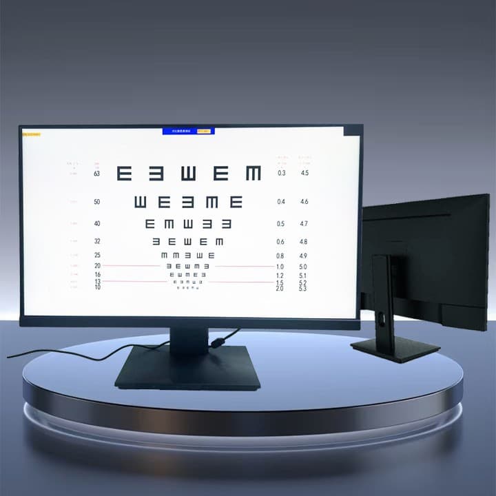 23.8-inch eye chart, smart remote control, large screen with micro bezel, 3-year warranty.