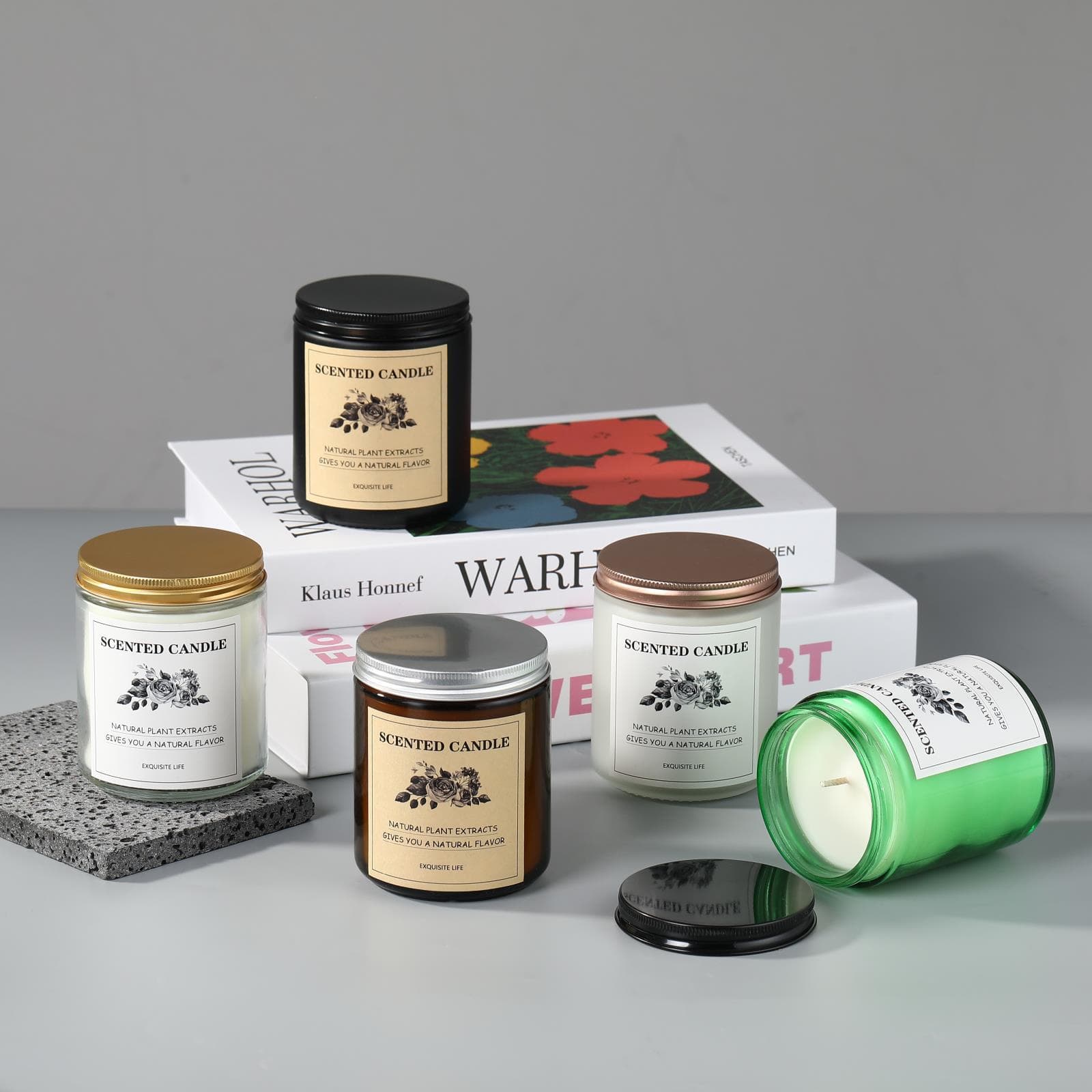 Diy Soybean Wax Aromatherapy Candle Set Romantic Atmosphere Creative Gift Box Candle Fragrance Office Cultural