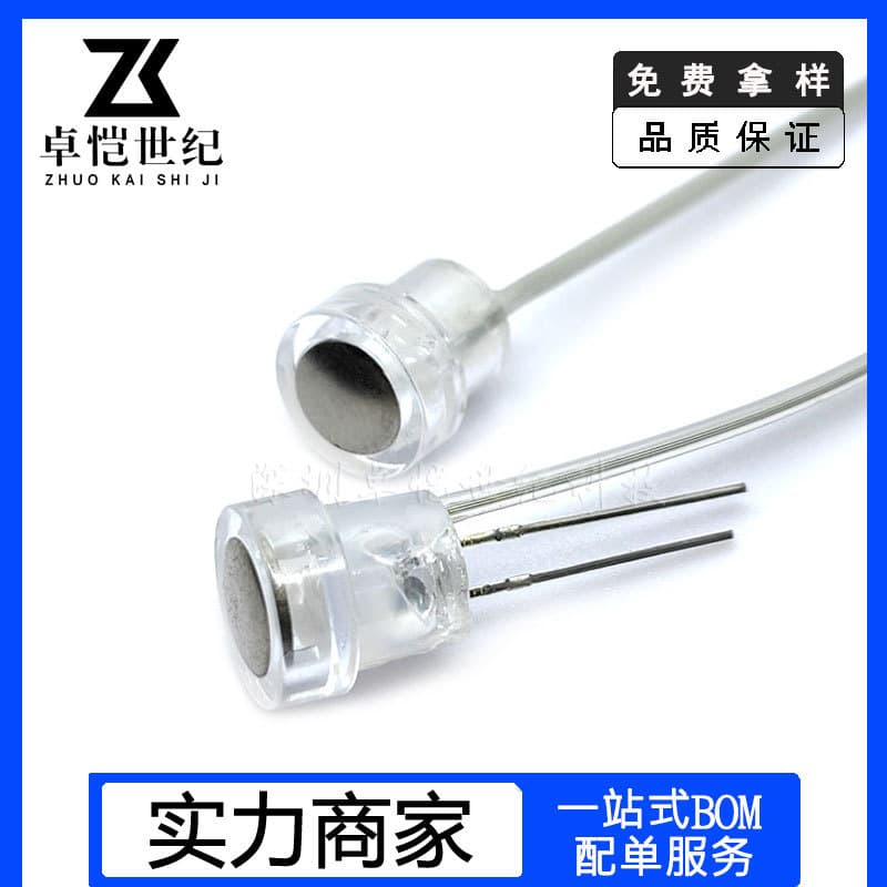 Touch Switch with/without Light, Transparent Sensor Switch for Table Lamps, Recessed 8mm Mini Touch Head with Cable