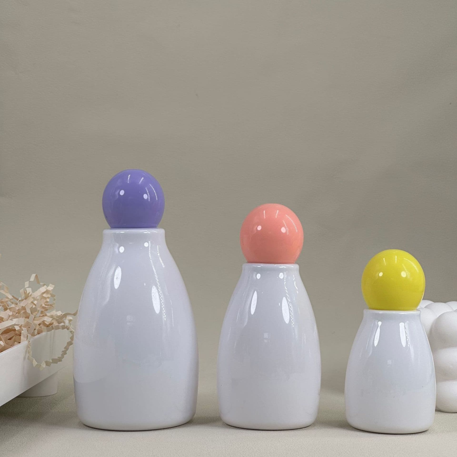 80/150/250ML Mini Gourd-Shaped Large-Belly Bottle Fragrance Bead Bottle Colored PET Plastic Bottle Manufacturer Wholesale
