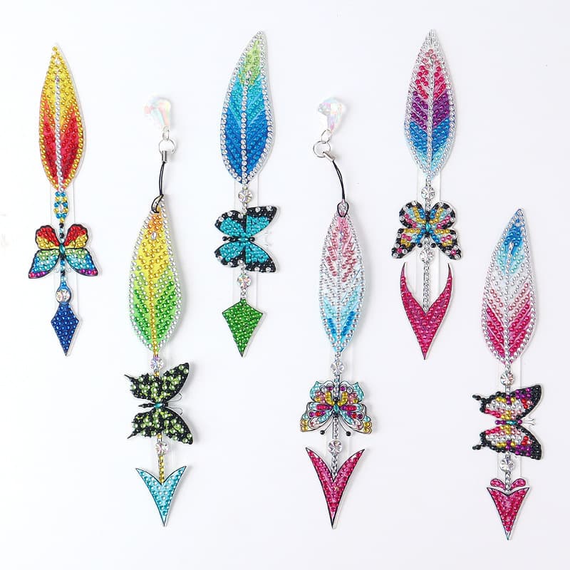 5D Diamond Painting Bookmark Cross-border New DIY Bookmark with Pendant Foreign Trade Bright Diamond Irregular Diamond Bookmark Set
