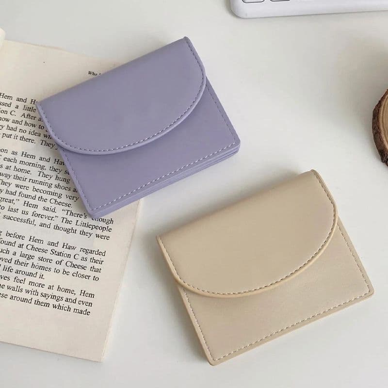 Korean-Style Ins Card Holder, Simple ID Card Holder for Women, Multifunctional, Large Capacity, Compact, Portable Coin Purse Storage Bag