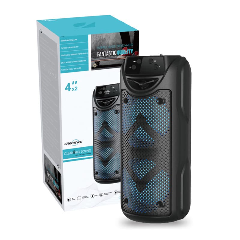GTS-1550 Temu Cross-border Special Price Outdoor Portable Bluetooth Speaker Wireless Portable Colorful Light Loud Volume Audio