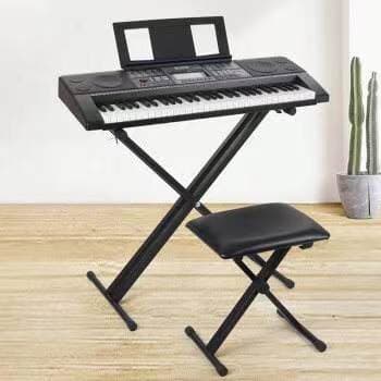 Custom Electronic Keyboard Bench Folding Adjustable X-Type Single Piano Stool Guitar Chair Foldable Height Adjustable Piano X-Type