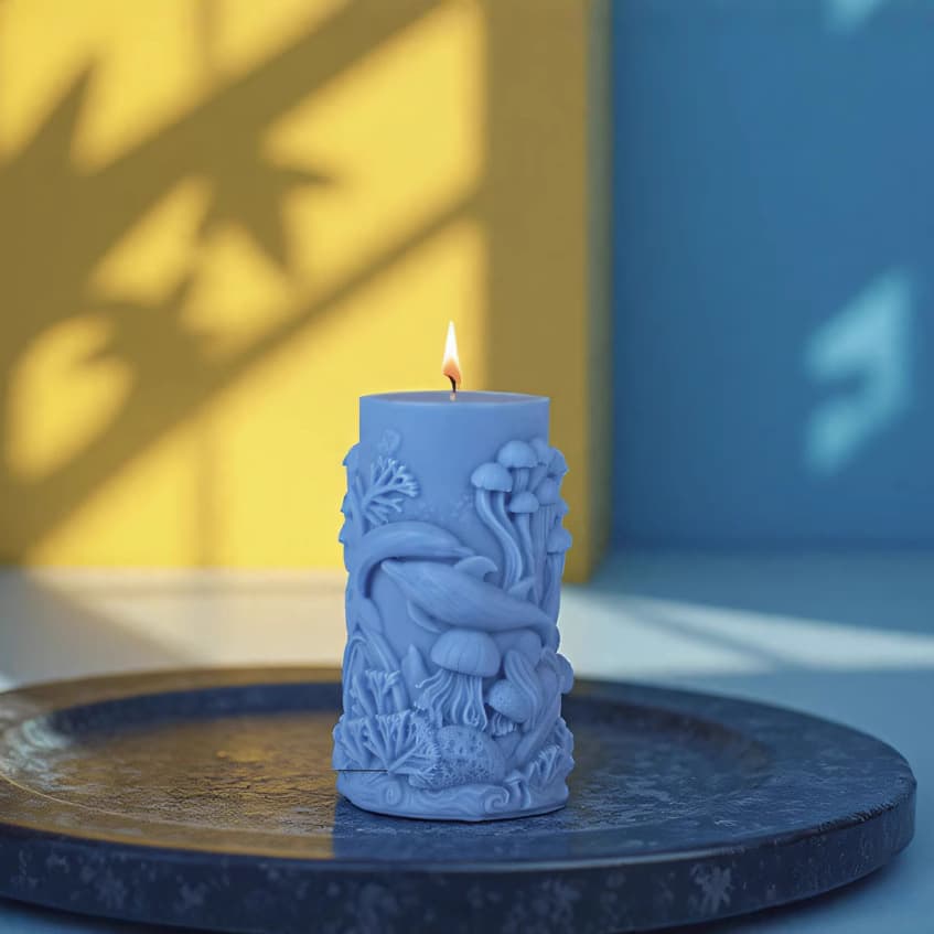 Sanxin Marine Life Candle Aromatherapy Silicone Mold DIY Spiral Diffuser Stone Ornament Mold Cross-border Exclusive