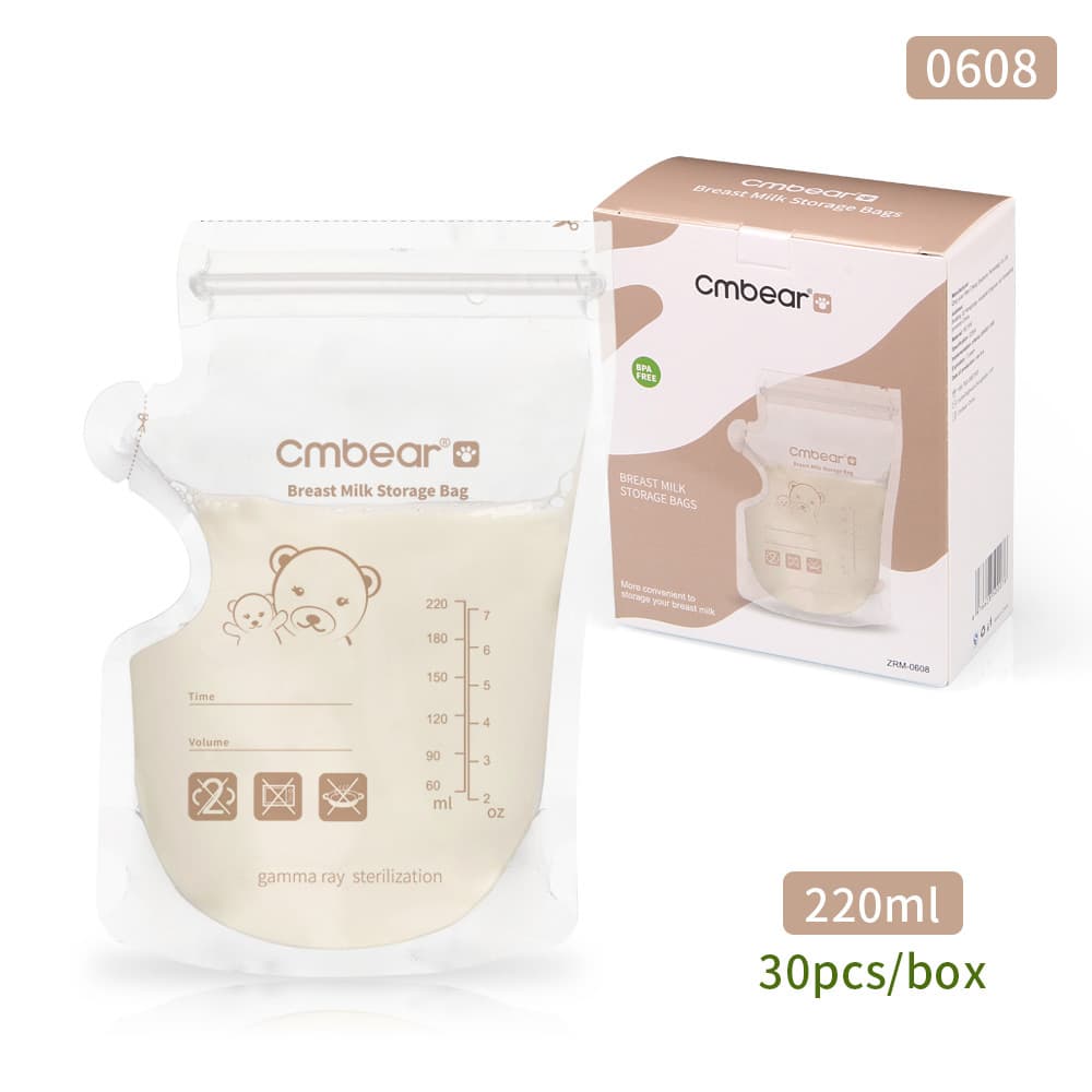 Cross-Border Direct Supply cmbear Breast Milk Fresh-Keeping Bags 30-Pack, English Version
