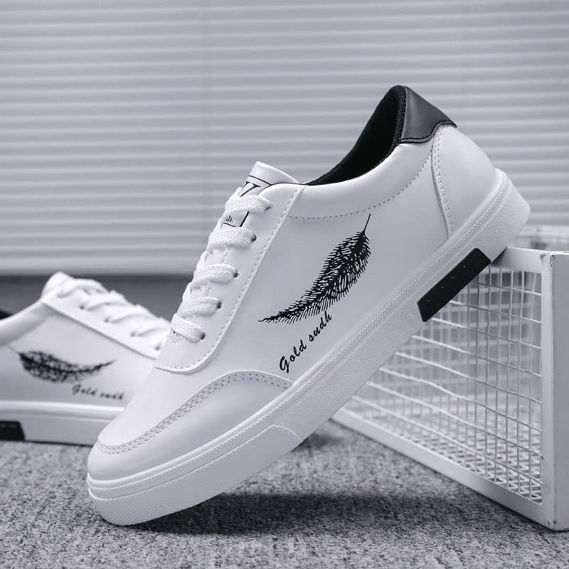 Men's Shoes Spring/Summer 2024 New White Sneakers Breathable Korean Style Versatile Flat Casual Shoes Men's Sports Shoes Wholesale