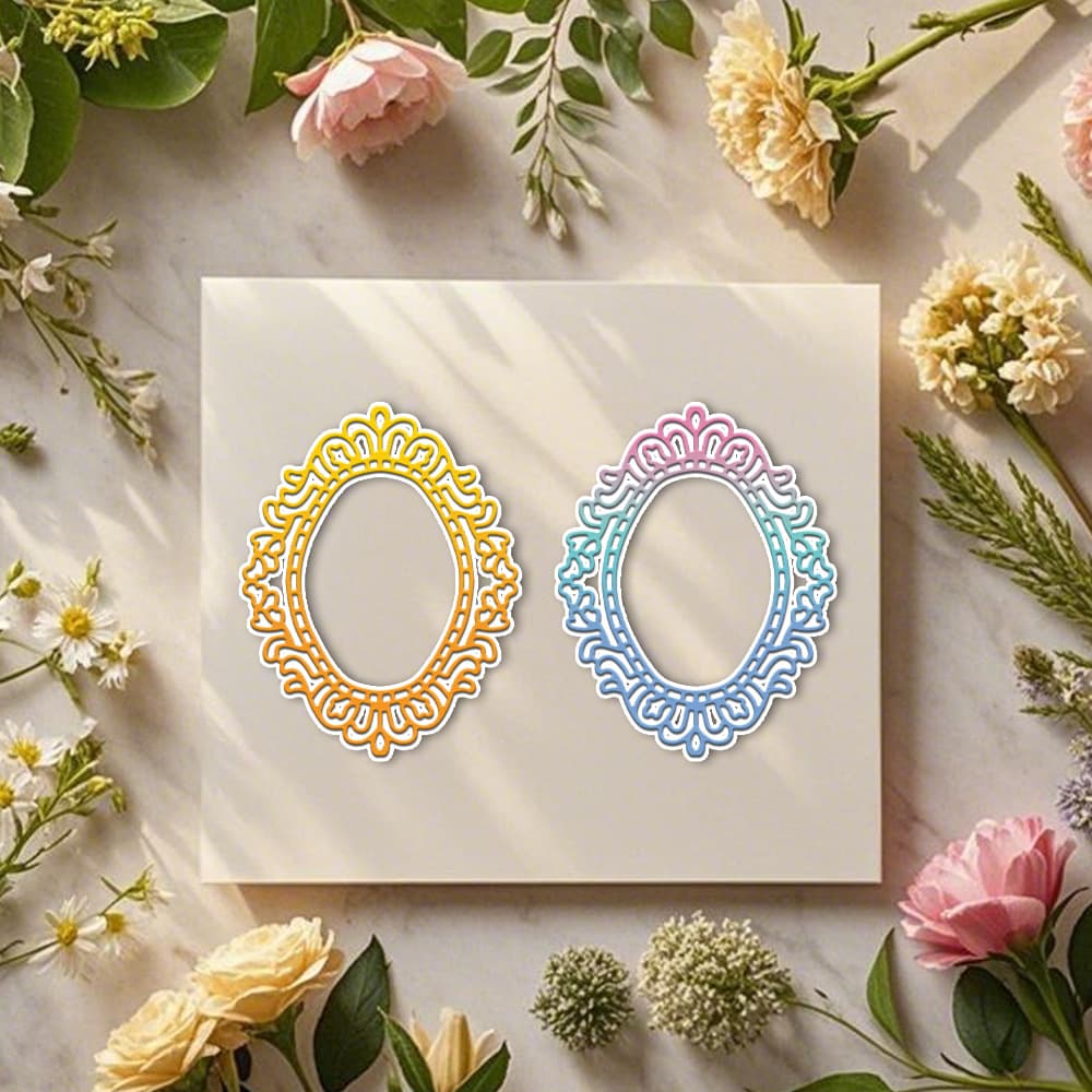 Cross-border Metal Cutting Die for Scrapbooking Decoration Frame Pattern Handmade Paper Craft Carbon Steel Die