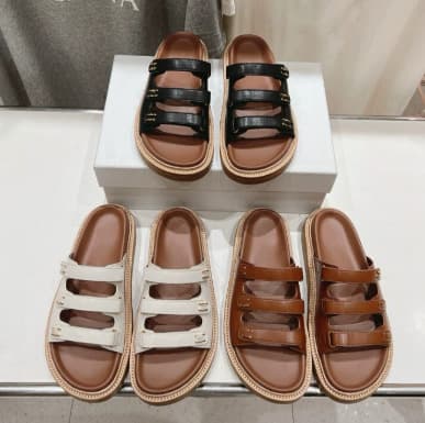 2026 Summer New Style Casual Versatile Velcro Beach Open-Toe Arc De Triomphe Thick-Soled Slippers for Women