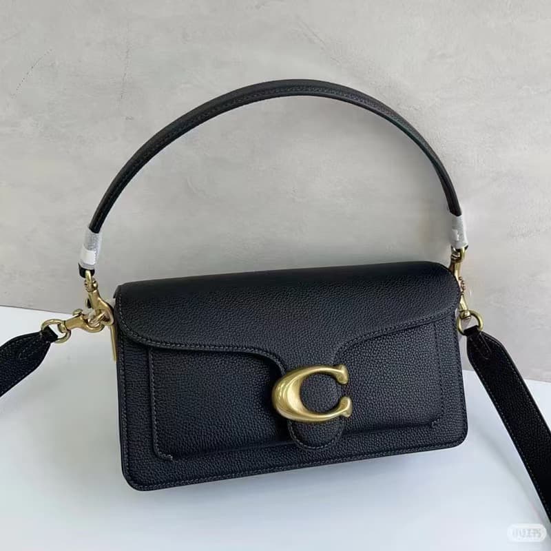 Coach Original Tabby 26 Classic Monogram Dionysus Versatile Fashion Shoulder Crossbody Handbag Pebbled Leather Women's Bag