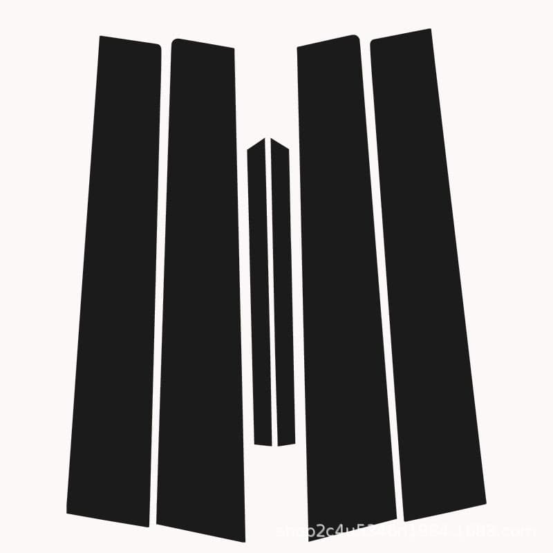 Compatible with 02-13 G25/G35/G37 Infiniti FX35/FX45 Window Trim Gloss Black Center Pillar Sticker