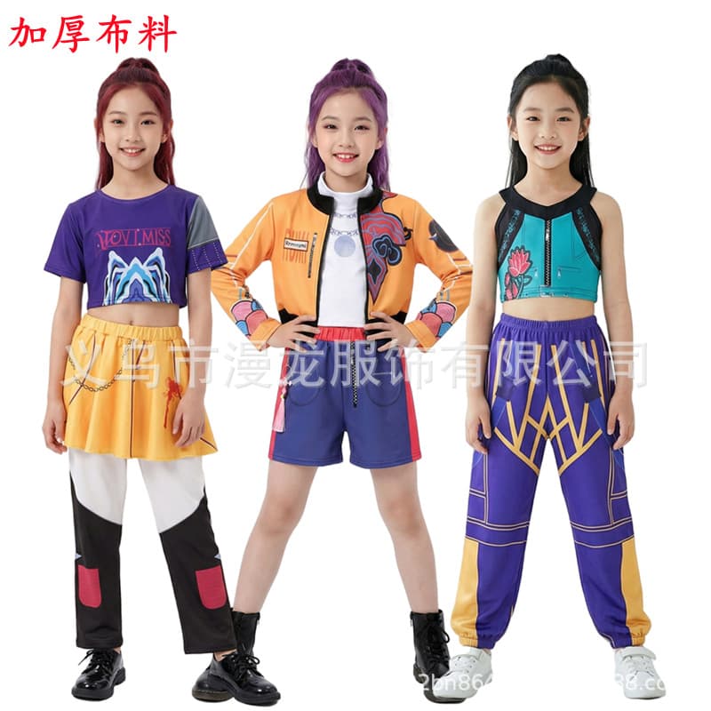 Girl's Lumi Cosplay Costume Mila Trendy Singer Street Dance Set Stage Performance Role