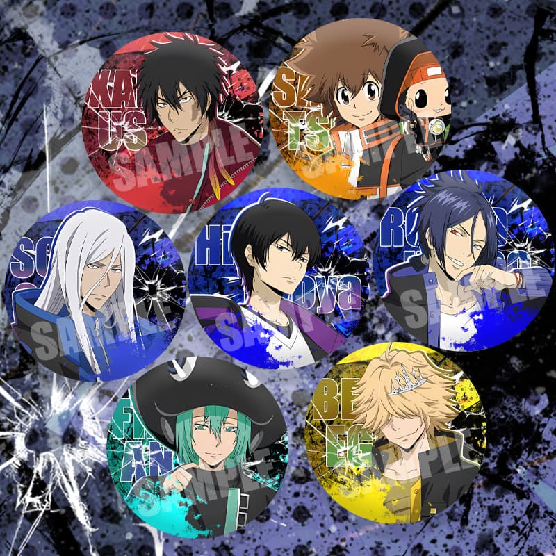 Katekyo Hitman Reborn Punk Style New Double Flash Large Badge Reborn Sawada Tsunayoshi Merchandise Large Badge Can Badge Goods