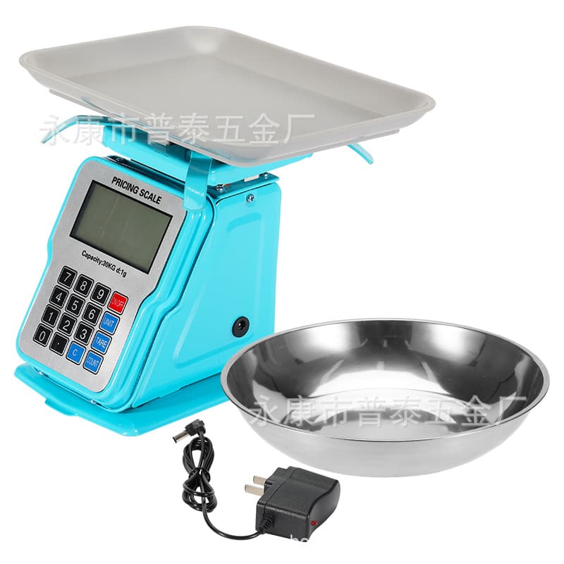 Foreign trade English small and medium-sized electronic price scale 30kg price weighing platform scale High-precision 1g weighing quasi-food scale