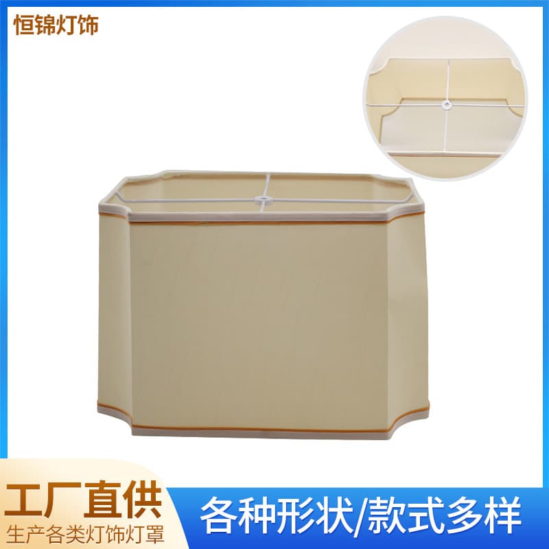 Desk Lamp Lampshade Fabric Square Cut Corner Bedroom Floor Lamp Lantern Chinese Design New Chinese Style