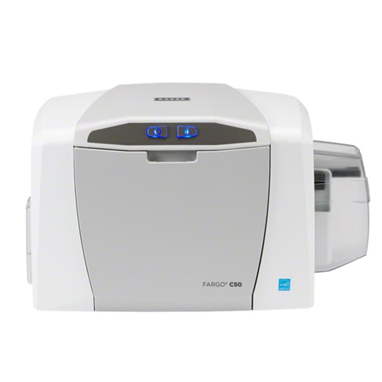 C50 Card Printer Fargo (US) Badge, Membership Card, IC/ID Card Color Printer PVC Card Maker