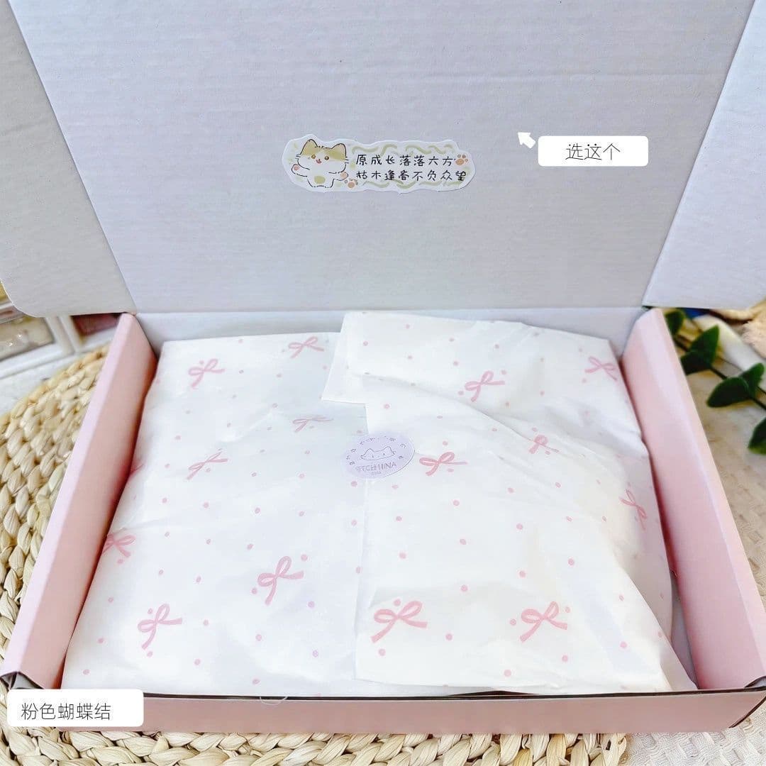 Ins style pink bow Sydney paper large gift wrapping paper card packaging material diy affordable wrapping paper