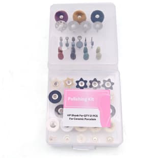 Factory Direct 51-Piece Dental Prosthetic Technician Resin Porcelain Grinding Polishing Zirconia Polisher HP5101