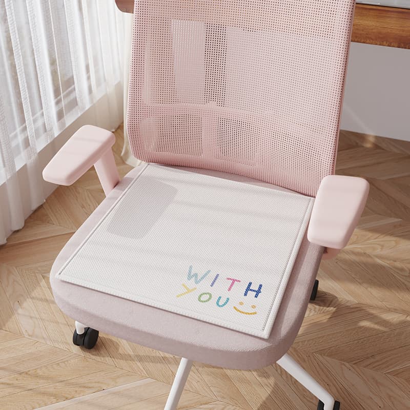 Summer Ice Silk Seat Cushion Office Chair Cooling Mat Breathable Bottom Pad Chair Pad for Summer