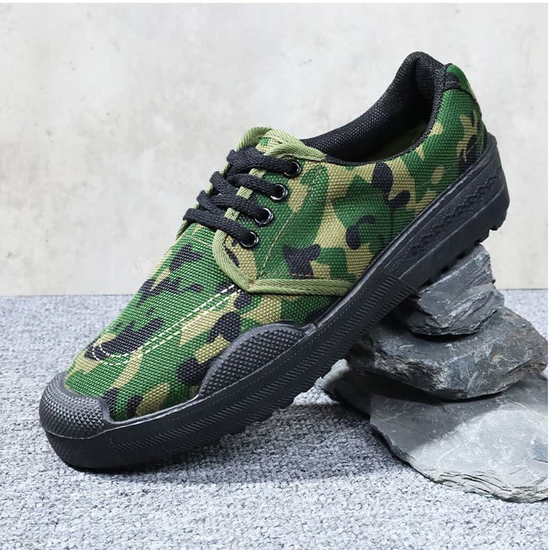 Factory Direct Supply Unisex Liberation Construction Camouflage Shoes, Labor Protection Shoes, Rubber Shoes, Work Shoes, Military Training Shoes, Wholesale Labor Shoes