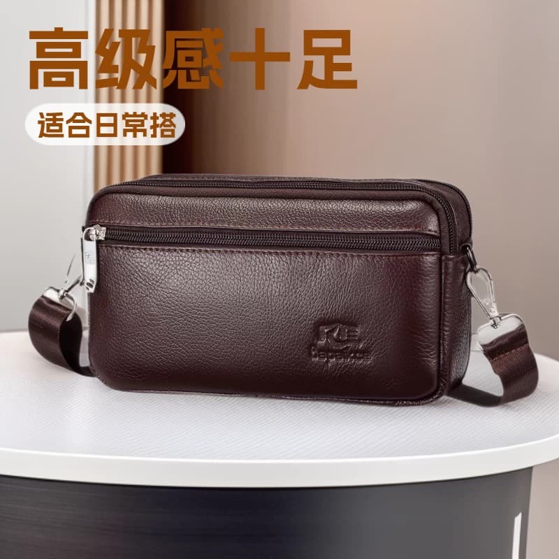 New Men's Bag, Men's Crossbody Bag, Premium Portable Leather Bag, Small Men's Sling Bag