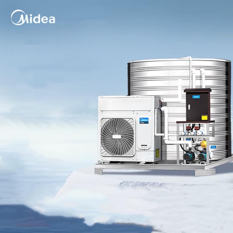 Midea Integrated Commercial Air Energy Water Heater, 3HP 1-Ton Model RSJ-100/MN1-5R0