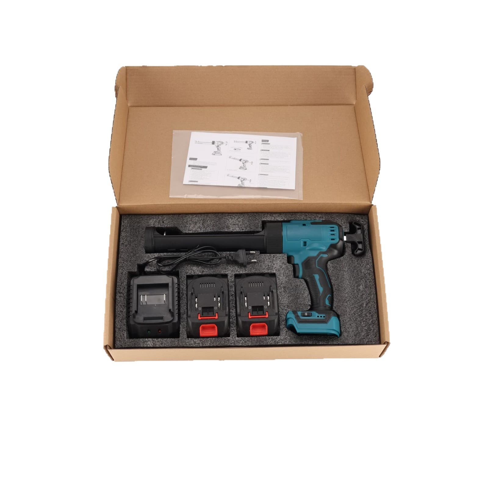 Cross-border MT Plug-Type Glass Caulking Gun, Brushless Cordless for Corner Grout Squeezing, Home Decoration with Six-Speed Adjustment