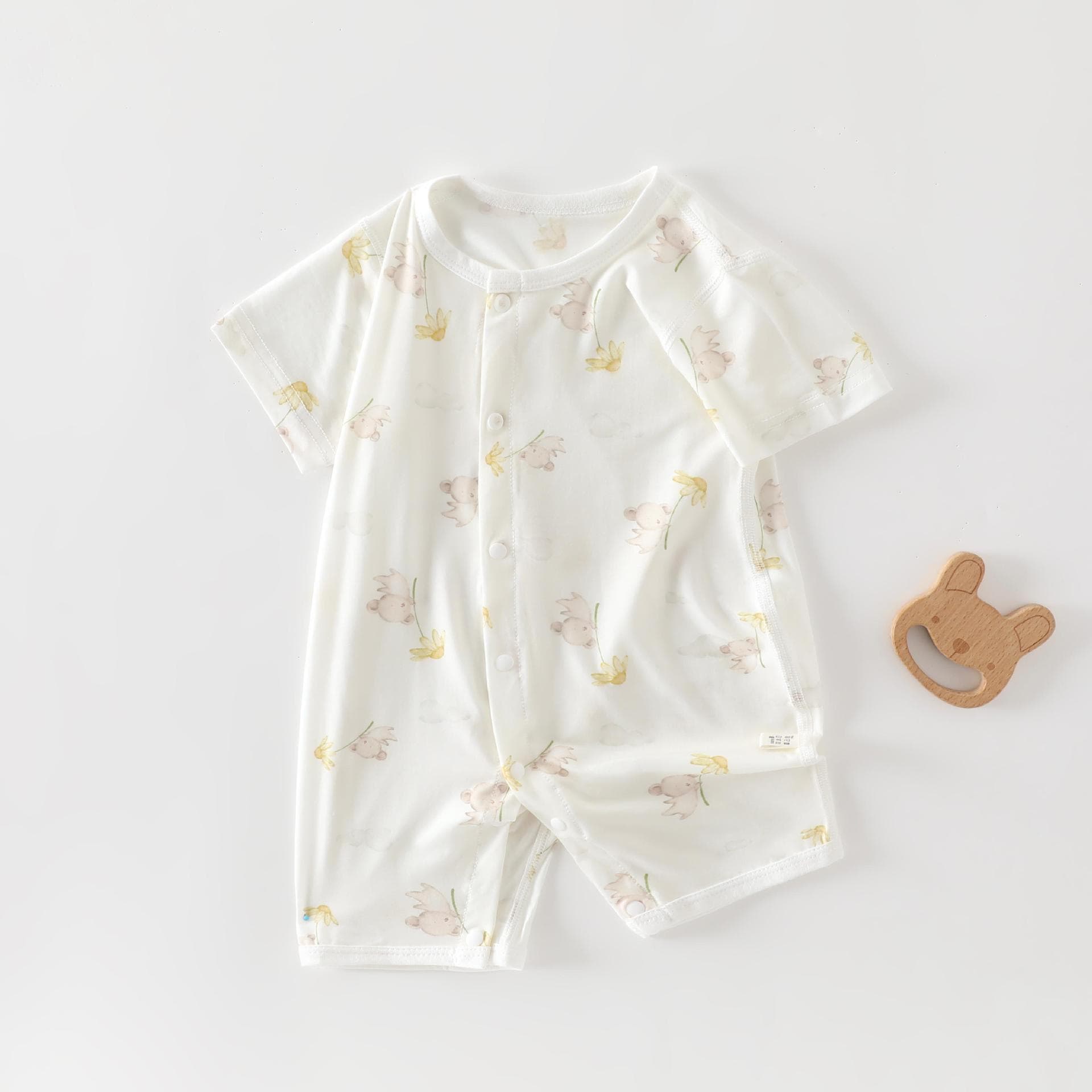 Baby Summer Clothes Short Sleeve Bodysuit Boys Girls Summer Thin Class A Cotton Newborn Romper Crawler