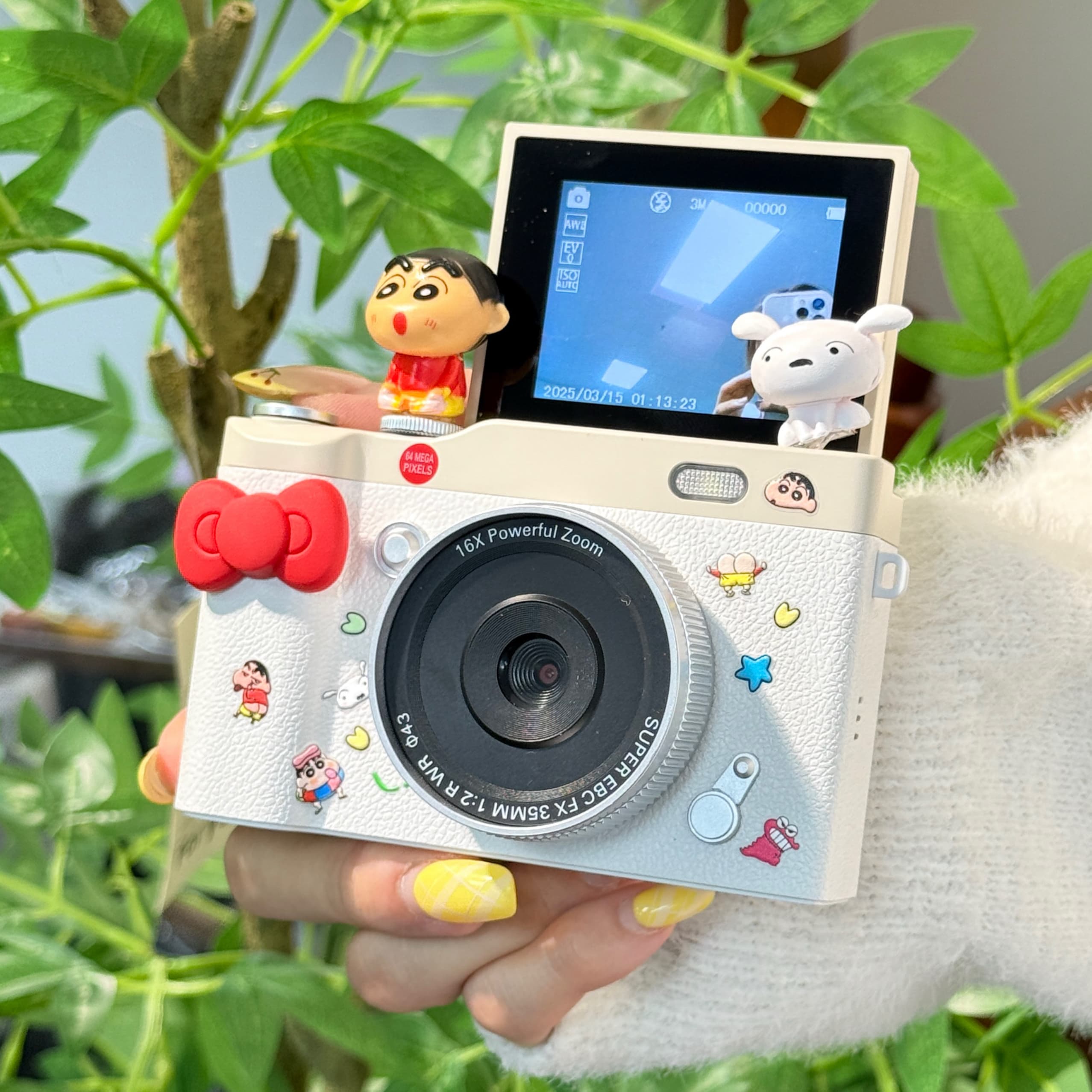 CCD Digital Camera HD Retro Flip-Style Gift Kids Genuine Selfie Fill Light Y02 Camera Gift