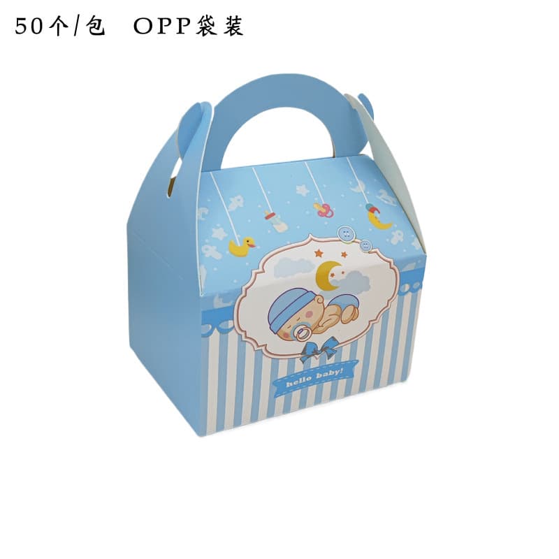 Baby Birthday Candy Box, Infant First Birthday Gift Box, Table Candy Paper Box, Celebration Return Gift Candy Packaging Box